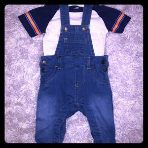 Baby boy 2-piece overall Set